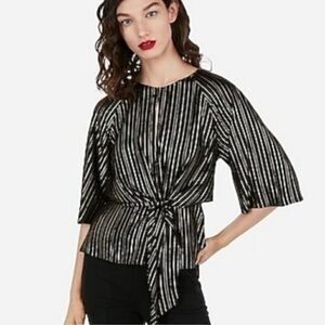 Express black and gold blouse size small NWT #42